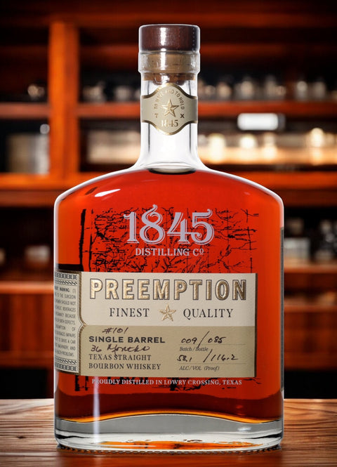 1845 Preemption Texas Straight Bourbon Single Barrel 58,1%